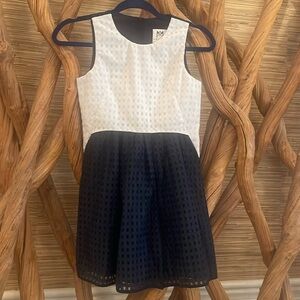 Milly Minis Ari Mesh Gingham Shift Dress size 12 girls pockets! Holiday party
